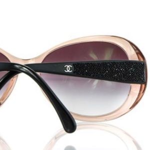 Chanel Sunglasses designer brand luxury cc logo pink black authentic